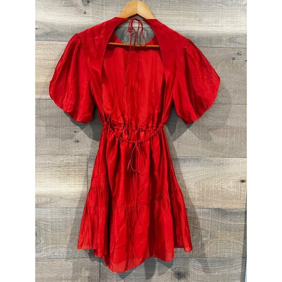 SIR. Lucelia Puff-Sleeve Minidress Size 1/ S - Picture 6 of 10